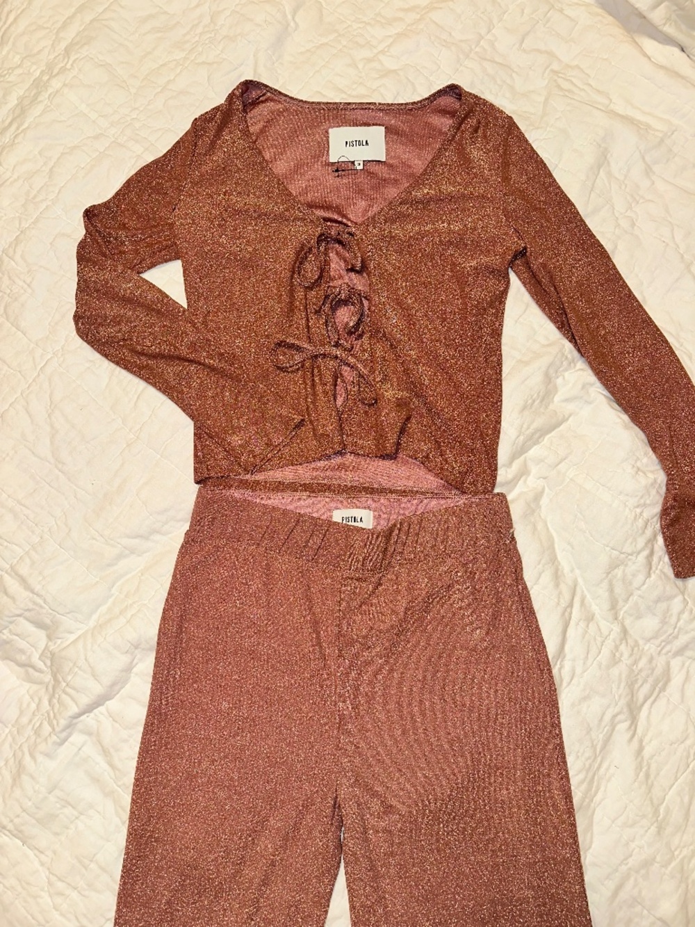 Pistola Burnt Orange Shimmer Matching Set